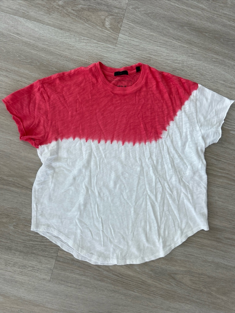 ATM Dip Dye Slub Jersey Crew Neck Tee Women’s Small Short Sleeve